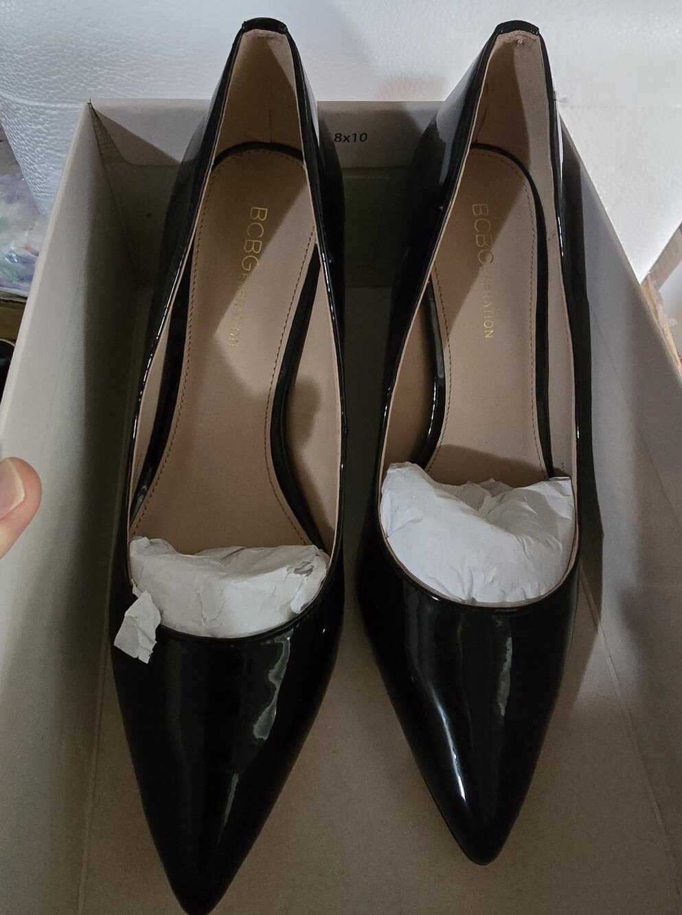 New In Box BCBGeneration Marci Smooth Patent Pointed Heels Size 7